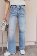 KANCAN Blue Lagoon Wide Leg Kancan Jeans-Denim-Krush Kandy, Women's Online Fashion Boutique Located in Phoenix, Arizona (Scottsdale Area)