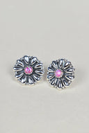 Sterling Silver Daisy Concho Stud Earrings-Stud Earrings-Rae Collective, Women's Online Fashion Boutique Located in Phoenix, Arizona (Scottsdale Area)