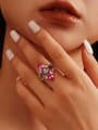 Cubic Zirconia Geometric Vintage Cocktail Ring-Rings-Krush Kandy, Women's Online Fashion Boutique Located in Phoenix, Arizona (Scottsdale Area)