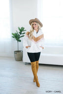 Chevron Sherpa Jacket | S-XL-Jackets-Rae Collective, Women's Online Fashion Boutique Located in Phoenix, Arizona (Scottsdale Area)