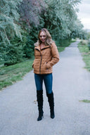 Faux Fur Trim Coat-Jackets-Rae Collective, Women's Online Fashion Boutique Located in Phoenix, Arizona (Scottsdale Area)