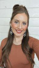 Soul Sister Flower Sterling Silver & Stone Earrings MADE TO ORDER-Drop Earrings-Krush Kandy, Women's Online Fashion Boutique Located in Phoenix, Arizona (Scottsdale Area)
