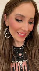 Free Spirit Triple Layer Desert Pearl Hoop Earrings-Hoop Earrings-Rae Collective, Women's Online Fashion Boutique Located in Phoenix, Arizona (Scottsdale Area)