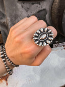 Sundown Petals Sterling Silver Ring & Earrings MADE TO ORDER-Cluster Rings-Rae Collective, Women's Online Fashion Boutique Located in Phoenix, Arizona (Scottsdale Area)
