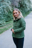 Faux Fur Trim Coat-Jackets-Rae Collective, Women's Online Fashion Boutique Located in Phoenix, Arizona (Scottsdale Area)