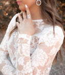 Double Open Diamond Crystal Ring-Dainty Rings-Rae Collective, Women's Online Fashion Boutique Located in Phoenix, Arizona (Scottsdale Area)