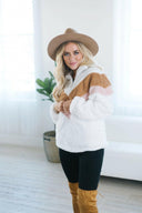 Chevron Sherpa Jacket | S-XL-Jackets-Rae Collective, Women's Online Fashion Boutique Located in Phoenix, Arizona (Scottsdale Area)