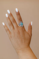 Teal Dreams Turquoise Ring-Statement Rings-Rae Collective, Women's Online Fashion Boutique Located in Phoenix, Arizona (Scottsdale Area)