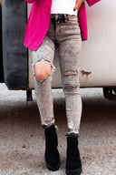 VERVET | So Sassy Distressed Acid Wash Jeans | PLUS/REG-Jeans-Rae Collective, Women's Online Fashion Boutique Located in Phoenix, Arizona (Scottsdale Area)