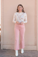 Acid Washed High Waist Frayed Hem Bootcut Pants | S-XL, 7 Colors-Jeans-Rae Collective, Women's Online Fashion Boutique Located in Phoenix, Arizona (Scottsdale Area)