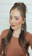 Soul Sister Flower Sterling Silver & Stone Earrings MADE TO ORDER-Drop Earrings-Rae Collective, Women's Online Fashion Boutique Located in Phoenix, Arizona (Scottsdale Area)