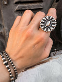 Sundown Petals Sterling Silver Ring & Earrings MADE TO ORDER-Cluster Rings-Rae Collective, Women's Online Fashion Boutique Located in Phoenix, Arizona (Scottsdale Area)