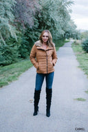 Faux Fur Trim Coat-Jackets-Rae Collective, Women's Online Fashion Boutique Located in Phoenix, Arizona (Scottsdale Area)