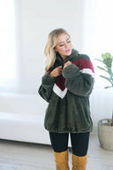 Chevron Sherpa Jacket | S-XL-Jackets-Rae Collective, Women's Online Fashion Boutique Located in Phoenix, Arizona (Scottsdale Area)