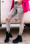 VERVET | So Sassy Distressed Acid Wash Jeans | PLUS/REG-Jeans-Rae Collective, Women's Online Fashion Boutique Located in Phoenix, Arizona (Scottsdale Area)