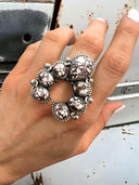 Squash Blossom Horseshoe Ring-Cluster Rings-Rae Collective, Women's Online Fashion Boutique Located in Phoenix, Arizona (Scottsdale Area)