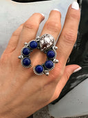 Squash Blossom Horseshoe Ring-Cluster Rings-Rae Collective, Women's Online Fashion Boutique Located in Phoenix, Arizona (Scottsdale Area)