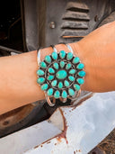 Large Blossom Sterling Silver Cuff MADE TO ORDER-Cuffs-Rae Collective, Women's Online Fashion Boutique Located in Phoenix, Arizona (Scottsdale Area)