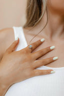 Double Halo Opal Ring-Dainty Rings-Rae Collective, Women's Online Fashion Boutique Located in Phoenix, Arizona (Scottsdale Area)