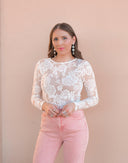 Floral Lace Mesh Bodysuit | 3 Colors-Bodysuits-Krush Kandy, Women's Online Fashion Boutique Located in Phoenix, Arizona (Scottsdale Area)