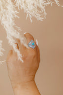Teal Dreams Turquoise Ring-Statement Rings-Krush Kandy, Women's Online Fashion Boutique Located in Phoenix, Arizona (Scottsdale Area)