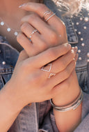 Double Open Diamond Crystal Ring-Dainty Rings-Rae Collective, Women's Online Fashion Boutique Located in Phoenix, Arizona (Scottsdale Area)