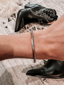 Rae Collective Original Detailed Sterling Silver Cuff-Bangle Bracelets-Rae Collective, Women's Online Fashion Boutique Located in Phoenix, Arizona (Scottsdale Area)