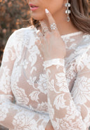 Sterling Silver Starburst Crystal Ring | PRE ORDER NOW OPEN-Dainty Rings-Rae Collective, Women's Online Fashion Boutique Located in Phoenix, Arizona (Scottsdale Area)