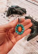 Turquoise & Spiny Oyster Pendant-Charms & Pendants-Rae Collective, Women's Online Fashion Boutique Located in Phoenix, Arizona (Scottsdale Area)