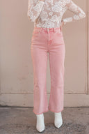 Acid Washed High Waist Frayed Hem Bootcut Pants | S-XL, 7 Colors-Jeans-Rae Collective, Women's Online Fashion Boutique Located in Phoenix, Arizona (Scottsdale Area)