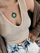 The Circle Of Life Necklace Collection | Turquoise Edition-Chain Necklaces-Rae Collective, Women's Online Fashion Boutique Located in Phoenix, Arizona (Scottsdale Area)
