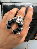 Squash Blossom Horseshoe Ring-Cluster Rings-Rae Collective, Women's Online Fashion Boutique Located in Phoenix, Arizona (Scottsdale Area)