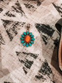 Turquoise & Spiny Oyster Pendant-Charms & Pendants-Krush Kandy, Women's Online Fashion Boutique Located in Phoenix, Arizona (Scottsdale Area)