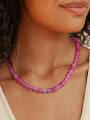 Pink Dreams Minimalist Beaded Necklace-Necklaces-Krush Kandy, Women's Online Fashion Boutique Located in Phoenix, Arizona (Scottsdale Area)