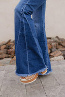 Sunset Stroll Kancan Mid-Rise Flare Jeans-Denim-Rae Collective, Women's Online Fashion Boutique Located in Phoenix, Arizona (Scottsdale Area)