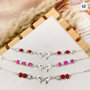 Klassic Stones & Sterling Bow Bracelet-Bracelets-Rae Collective, Women's Online Fashion Boutique Located in Phoenix, Arizona (Scottsdale Area)