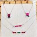 Multi Opal & Crystal Necklaces-Necklaces-Rae Collective, Women's Online Fashion Boutique Located in Phoenix, Arizona (Scottsdale Area)