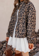 Leopard Bomber Outwear Jacket-Tops-Krush Kandy, Women's Online Fashion Boutique Located in Phoenix, Arizona (Scottsdale Area)