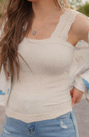Floral Textured Knit Tank Top-Tanks-Krush Kandy, Women's Online Fashion Boutique Located in Phoenix, Arizona (Scottsdale Area)