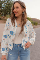 Floral Textured Knit Tank Top-Tanks-Krush Kandy, Women's Online Fashion Boutique Located in Phoenix, Arizona (Scottsdale Area)