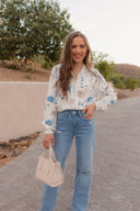 Spring Breeze Floral Bomber Jacket-Jackets-Krush Kandy, Women's Online Fashion Boutique Located in Phoenix, Arizona (Scottsdale Area)