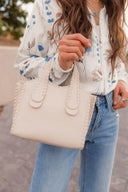 Marla Whipstitch Satchel Tote Bag-handbags-Krush Kandy, Women's Online Fashion Boutique Located in Phoenix, Arizona (Scottsdale Area)