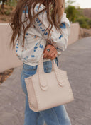 Marla Whipstitch Satchel Tote Bag-handbags-Krush Kandy, Women's Online Fashion Boutique Located in Phoenix, Arizona (Scottsdale Area)