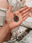 Ambers Meadow & Turquoise Pendant | Krush Kandy Original-Krush Kandy, Women's Online Fashion Boutique Located in Phoenix, Arizona (Scottsdale Area)