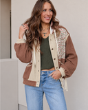 POL Floral Patchwork Thermal Jacket