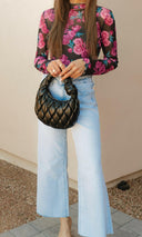 VERVET Sun-Kissed Crop High Rise Wide Leg Jeans-Denim-Krush Kandy, Women's Online Fashion Boutique Located in Phoenix, Arizona (Scottsdale Area)