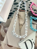 Keep It Basic Enamel Chain Magnetic Necklace-Necklaces-Rae Collective, Women's Online Fashion Boutique Located in Phoenix, Arizona (Scottsdale Area)