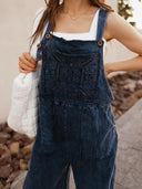 Mineral Wash Patched Pocket Jumpsuit Overall-Jumpsuits & Rompers-Krush Kandy, Women's Online Fashion Boutique Located in Phoenix, Arizona (Scottsdale Area)