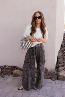 Seaside Breeze Mineral Wash Wide Leg Cropped Pants-Bottoms-Krush Kandy, Women's Online Fashion Boutique Located in Phoenix, Arizona (Scottsdale Area)