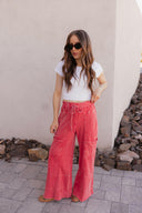 Seaside Breeze Mineral Wash Wide Leg Cropped Pants-Bottoms-Rae Collective, Women's Online Fashion Boutique Located in Phoenix, Arizona (Scottsdale Area)